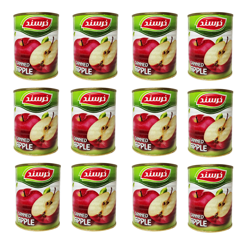 کمپوت سیب 380 گرم خرسند